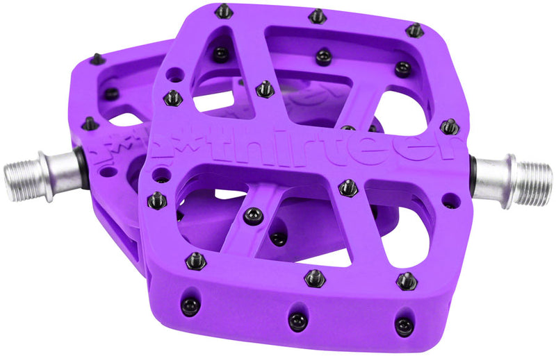 Load image into Gallery viewer, e*thirteen Base Pedals - Platform Composite 9/16&quot; Eggplant
