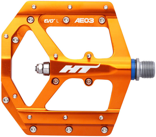 HT Components AE03(EVO+) Pedals - Platform Aluminum 9/16" Orange