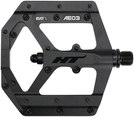 HT Components AE03(EVO+) Pedals - Platform Aluminum 9/16" Stealth Black