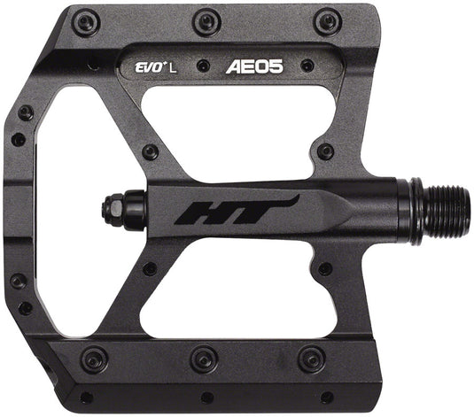 HT Components AE05(EVO+) Pedals - Platform Aluminum 9/16" Stealth Black