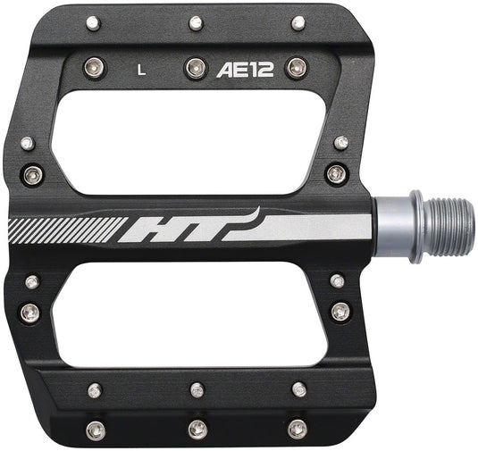 HT Components AE12 Pedals - Platform Aluminum 9/16" Black