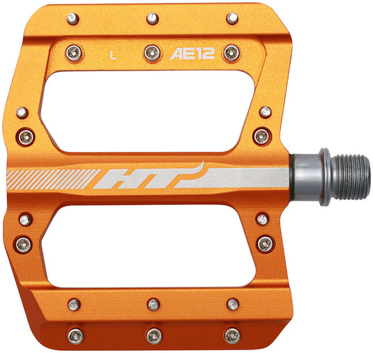 HT Components AE12 Pedals - Platform Aluminum 9/16" Orange