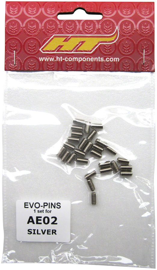 HT Components AE02(SP7) Pedal Pin Kit - Silver