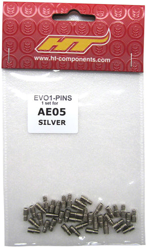 HT Components AE05(EV01) Pedal Pin Kit - Silver