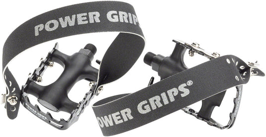 Power Grips Sport Pedal Kit - Plastic 9/16" Black XL