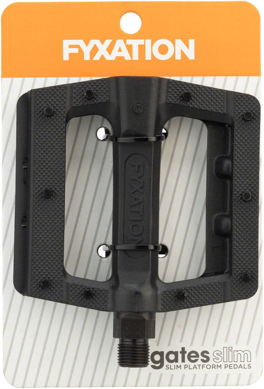Fyxation Gates Slim Pedals - Platform Plastic 9/16" Black