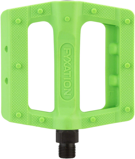 Fyxation Gates Slim Pedals - Platform Plastic 9/16" Green