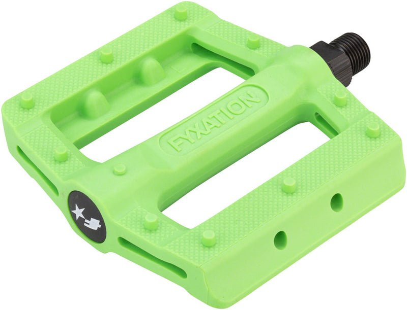 Load image into Gallery viewer, Fyxation Gates Slim Pedals - Platform Plastic 9/16&quot; Green
