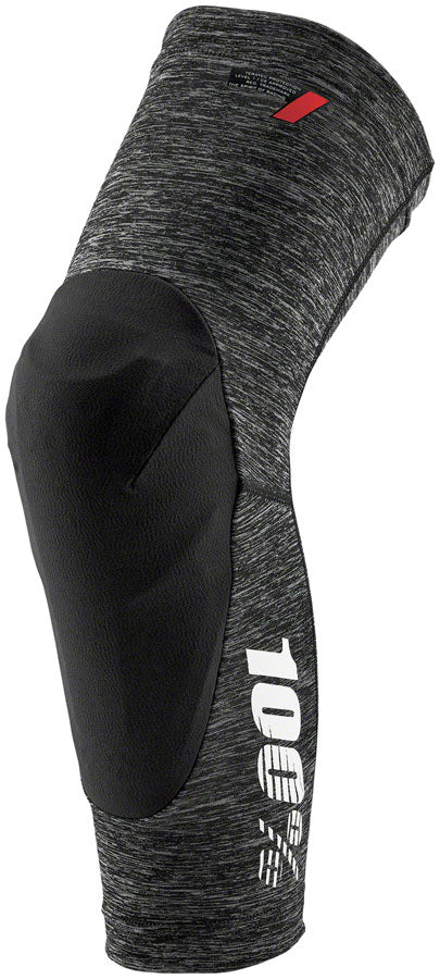 100% Teratec Knee Guards - Gray Heather Large