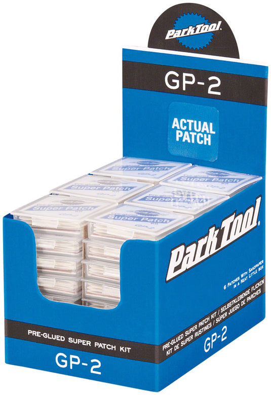 Park Tool Glueless Patch Kit: Display Box with 48 Individual Kits
