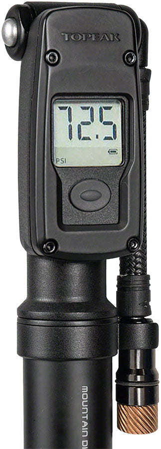 Load image into Gallery viewer, Topeak Mountain Digital Shock/Tire Mini Pump - 2Stage 300psi Black

