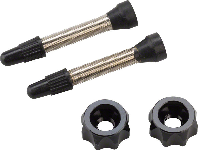 Load image into Gallery viewer, Problem Solvers Super P-Nut Tubeless Kit Valves included Set Black
