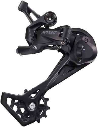 microSHIFT ADVENT Rear Derailleur - 9 Speed Long Cage Black With Clutch