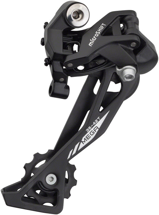 microSHIFT XLE Rear Derailleur - 10 Speed Long Cage Black