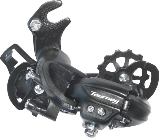 Shimano Tourney RD-TY300-SGS Rear Derailleur - 67 Speed Long Cage BLK Dropout Claw Hanger