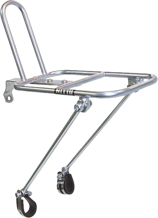 Nitto M18 Front Rack Mount Bicycle Rack: Silver