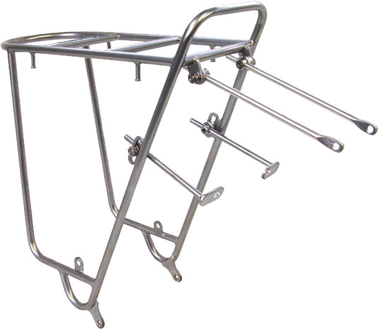 Nitto Mt-Campee Rear Mount Bicycle Rack: Silver