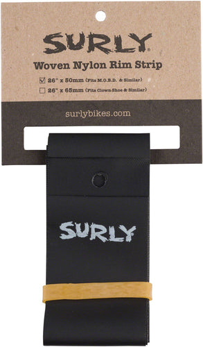 Surly Rim Strip: For Other Brother Darryl Rim Nylon 50mm wide Black