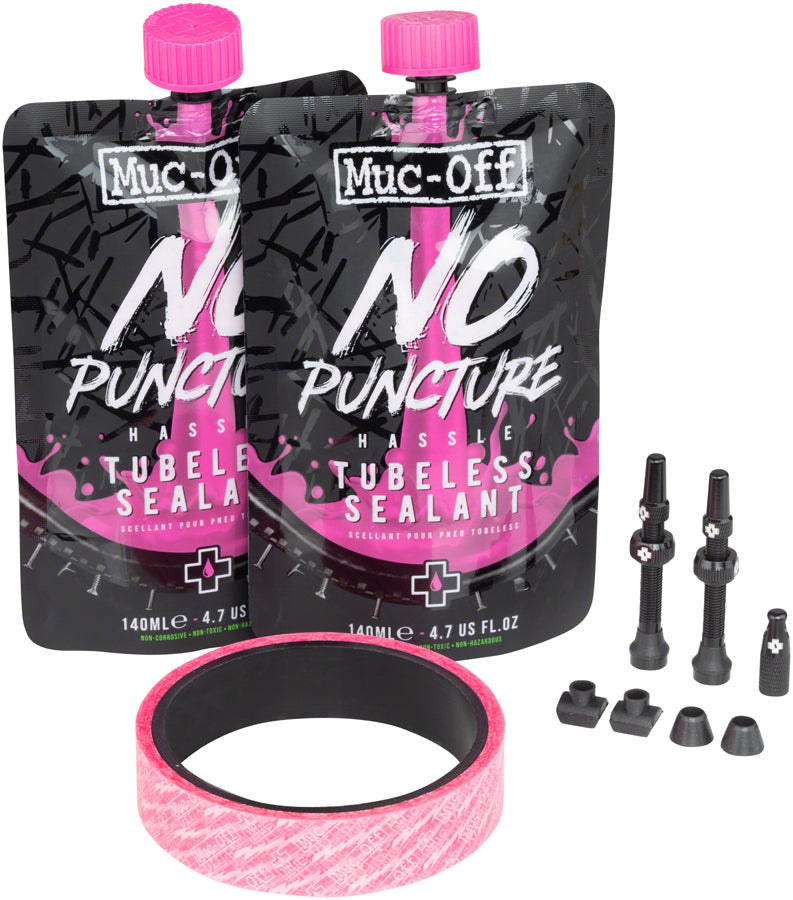Load image into Gallery viewer, Muc-Off Ultimate Tubeless Kit - Road/Gravel/CX 21mm Tape  60mm Valves
