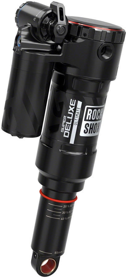 RockShox Super Deluxe Ultimate RC2T Rear Shock - 185 x 55mm LinearAir 2 Tokens Reb/Low Comp 320lb L/O Force Trunnion / Std