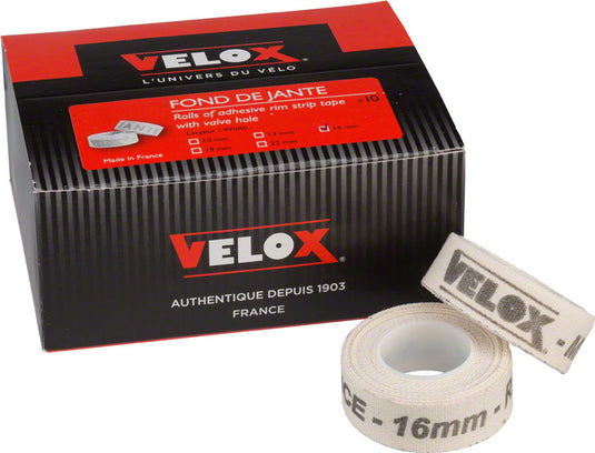 Velox 16mm Cloth Rim Tape Box of 10