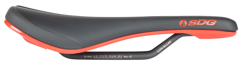 Load image into Gallery viewer, SDG Bel-Air V3 Saddle Lux-Alloy Rails Red

