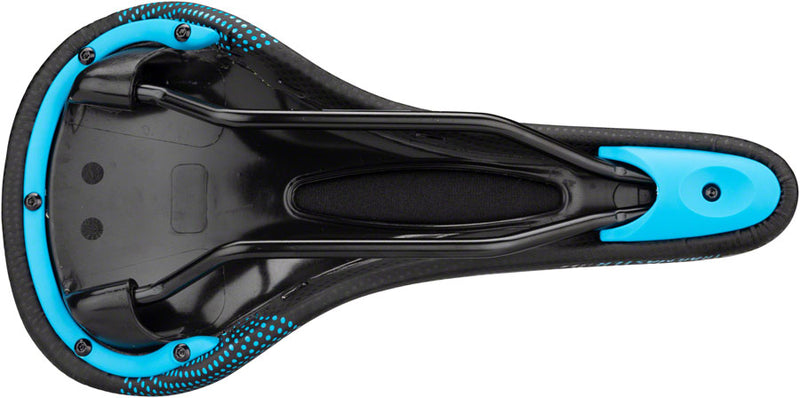Load image into Gallery viewer, Chromag Trailmaster DT Saddle - Chromoly Black/Cyan
