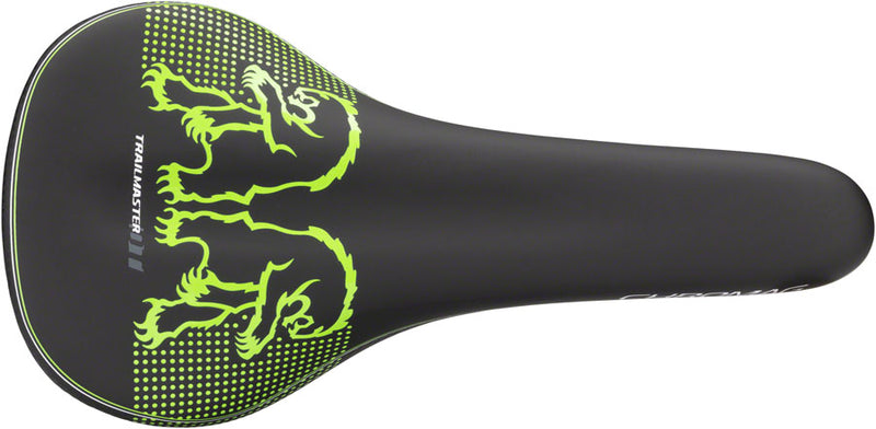 Load image into Gallery viewer, Chromag Trailmaster DT Saddle - Chromoly Black/Green
