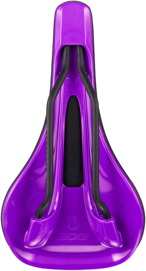 SDG Bel Air V3 Saddle - Lux-Alloy Rails Black/Purple