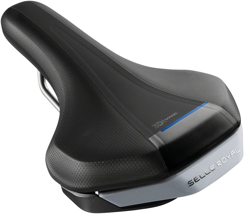 Load image into Gallery viewer, Selle Royal E-Zone Saddle - Steel Black
