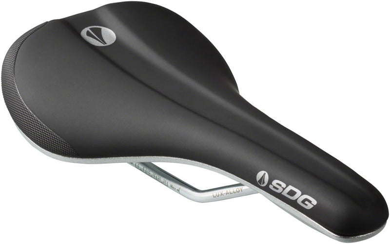Load image into Gallery viewer, SDG Bel-Air V3 Galaxic Saddle Lux Rails Black/Silver
