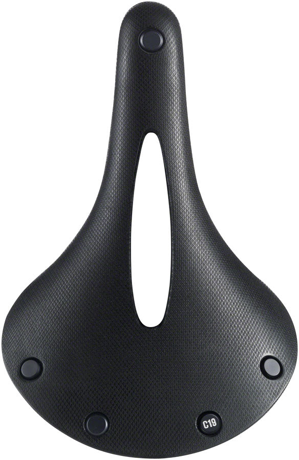 Load image into Gallery viewer, Brooks C19 Carved All Weather Saddle - Steel Black Mens

