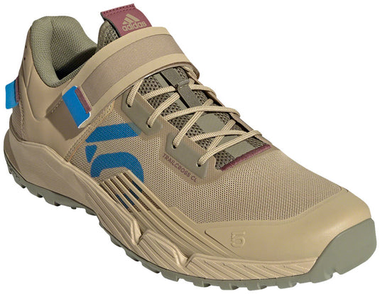 Five Ten Trailcross Mountain Clipless Shoes - Mens Beige Tone/Blue Rush/Orbit Green 11.5