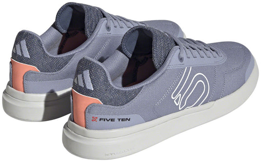 Five Ten Stealth Deluxe Canvas Flat Shoes - Womens Silver Violet/Ftwr  White/Coral 7