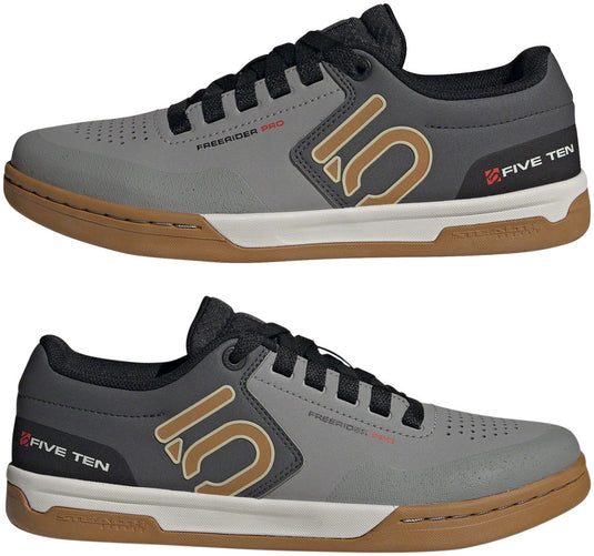 Five Ten Freerider Pro Flat Shoes - Mens Gray Three/Bronze Strata/Core BLK 8