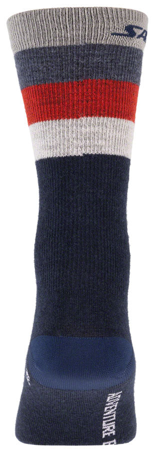 Load image into Gallery viewer, Salsa Arctica Wool Socks - Denim w/Stripes Small/Medium
