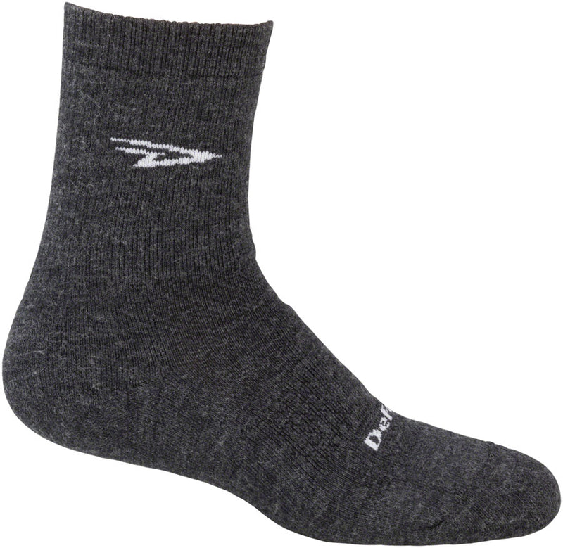 Load image into Gallery viewer, DeFeet Woolie Boolie D-Logo Socks - 4 inch Charcoal Small
