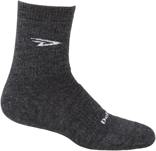 DeFeet Woolie Boolie D-Logo Socks - 4 inch Charcoal Small