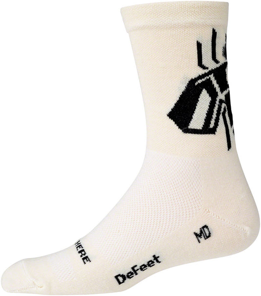Surly Wingnut Wool Sock - 5 inch Natural/Black Small