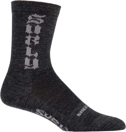 Surly Born to Lose Sock - Charcoal Small