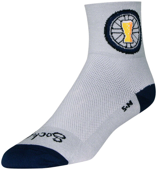 SockGuy Classic Destiny Socks - 3 inch Gray Large/X-Large