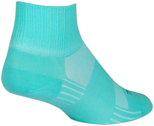 SockGuy Aqua Sugar SGX Socks - 2.5 inch Aqua Large/X-Large