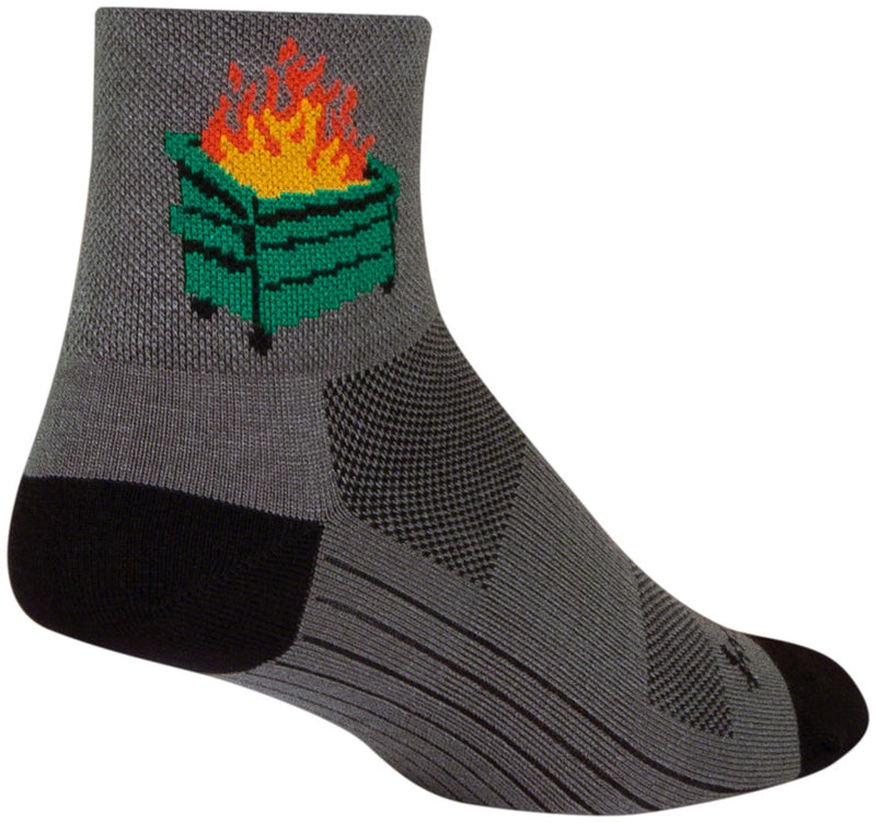 Load image into Gallery viewer, SockGuy 2020 Classic Socks - 3 inch Gray/Black Small/Medium
