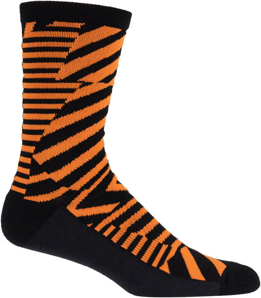 45NRTH Dazzle Midweight Wool Sock - Orange Large