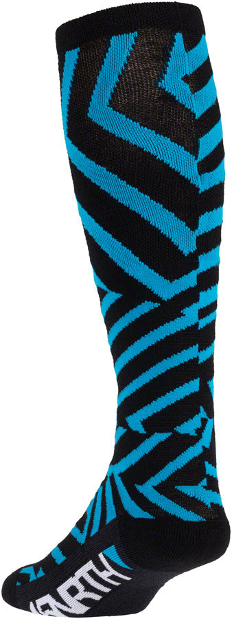 Load image into Gallery viewer, 45NRTH Dazzle Midweight Knee Wool Sock - Blue Small
