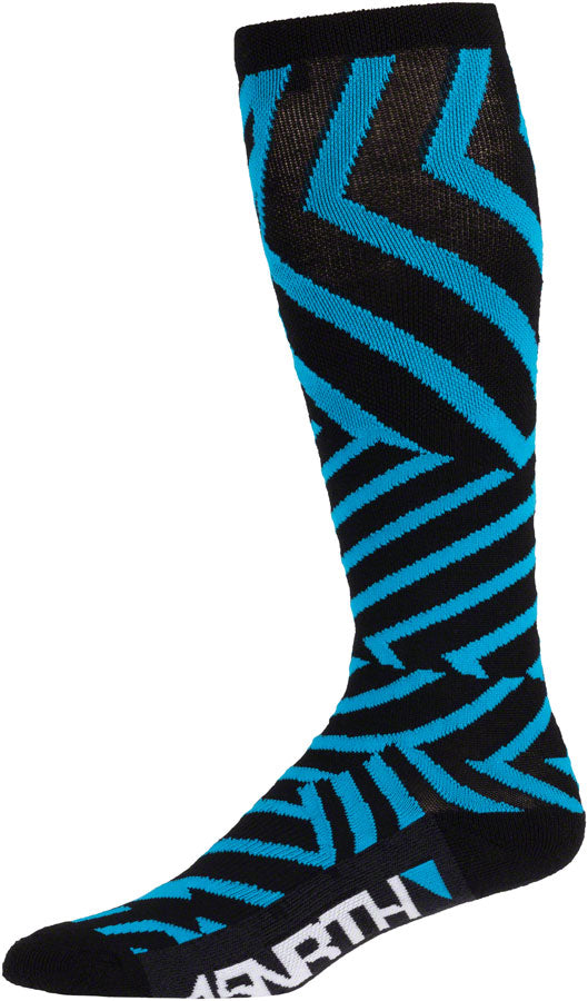Load image into Gallery viewer, 45NRTH Dazzle Midweight Knee Wool Sock - Blue Large
