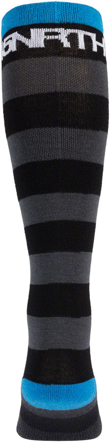 Load image into Gallery viewer, 45NRTH Stripe Midweight Knee Wool Sock - Black Small

