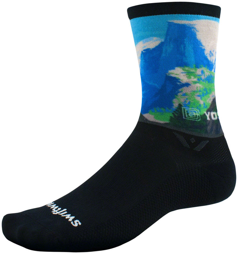 Load image into Gallery viewer, Swiftwick Vision Six Impression National Park Socks - 6 inch Half Dome XL
