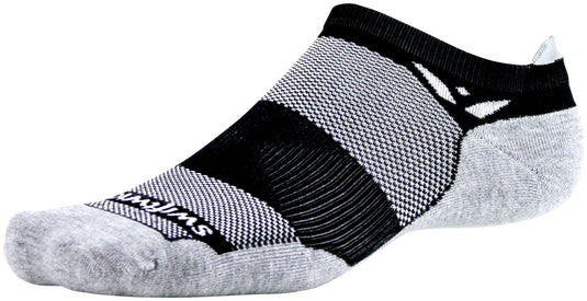 Swiftwick Maxus Zero Tab Socks - No Show Black X-Large