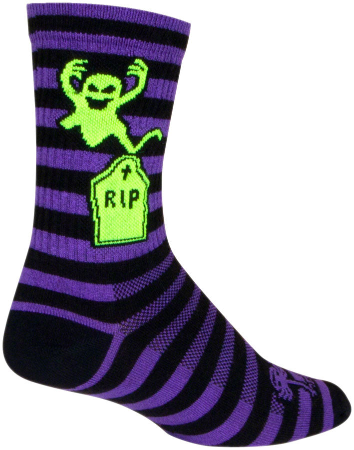 Load image into Gallery viewer, SockGuy Fright Crew Sock - 6&quot; Small/Medium
